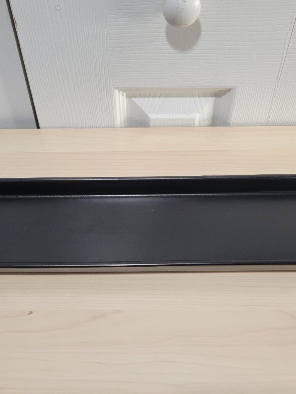IKEA 17" Long Black Ceramic Jewelry Trinket Candle Succulent Tray EUC Modern